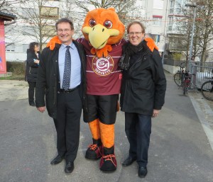S. Lorenzini et F. Lance inauguration patinoire