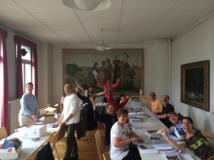 Mise sous pli de tracts avec les Socialistes et les Verts de Lancy